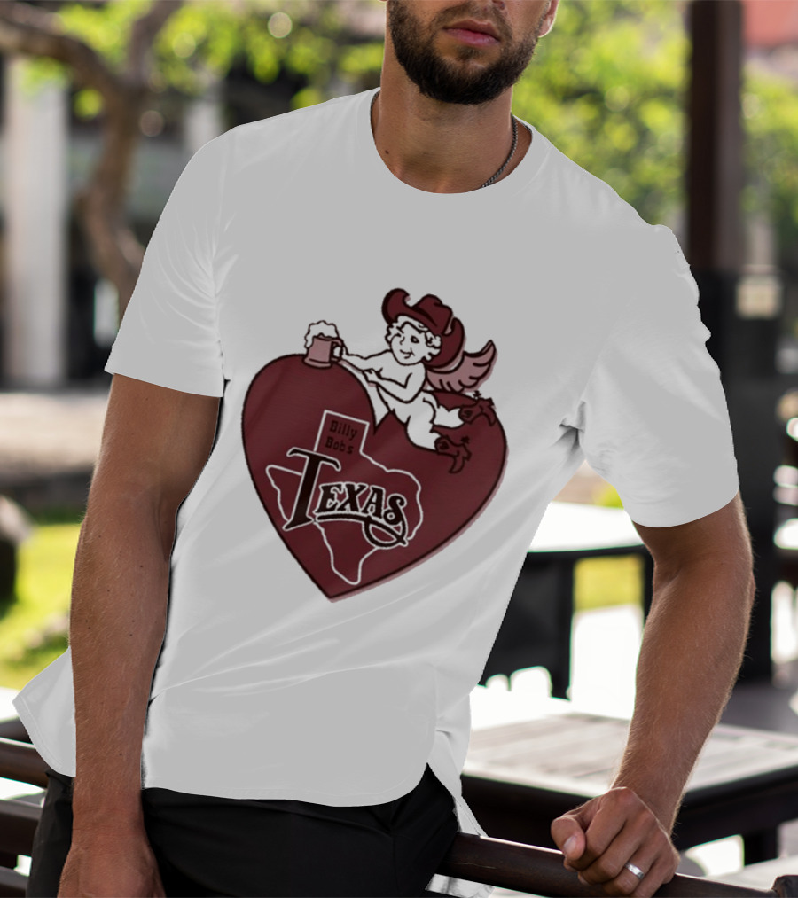 Billy Bob’s Texas Cupids Heart With Cowboy Hat And T-Shirt