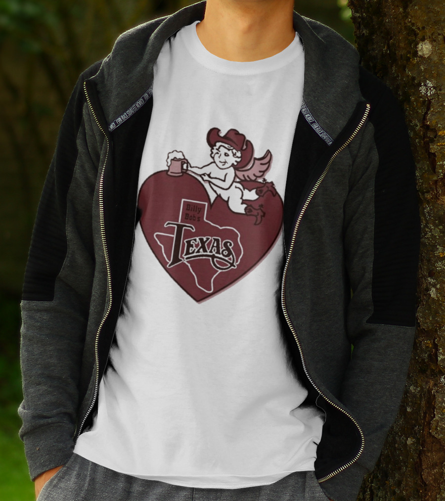 Billy Bob’s Texas Cupids Heart With Cowboy Hat And T-Shirt
