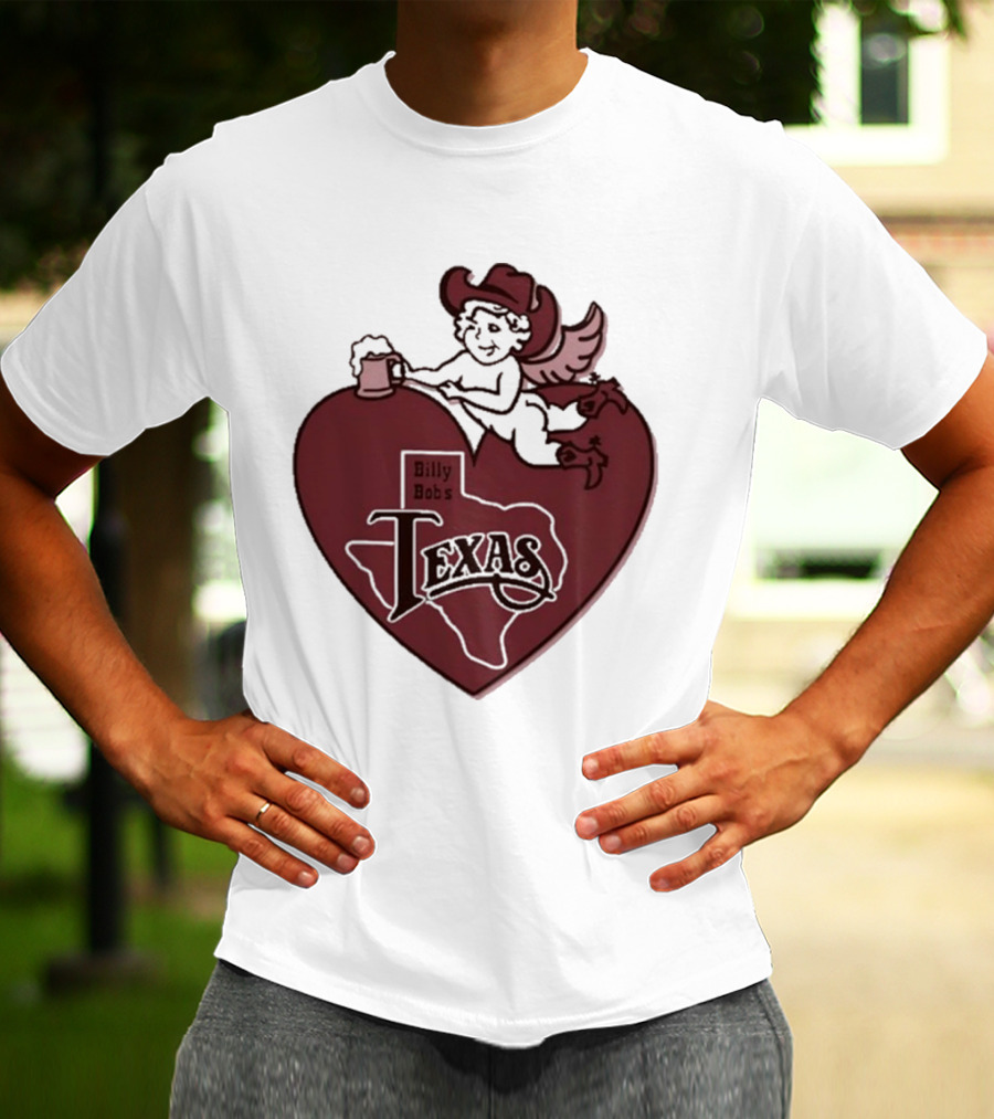 Billy Bob’s Texas Cupids Heart With Cowboy Hat And T-Shirt