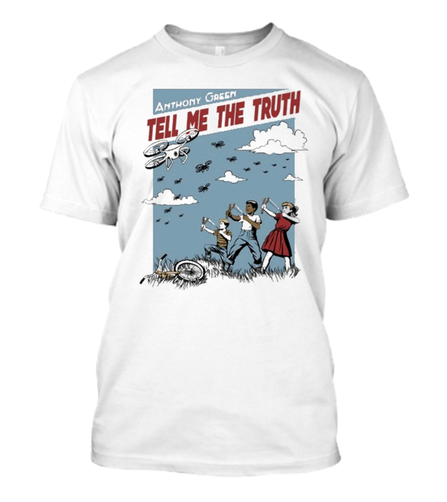 Anthony Green Tell Me The Truth Kids Running From Insects T-Shirt