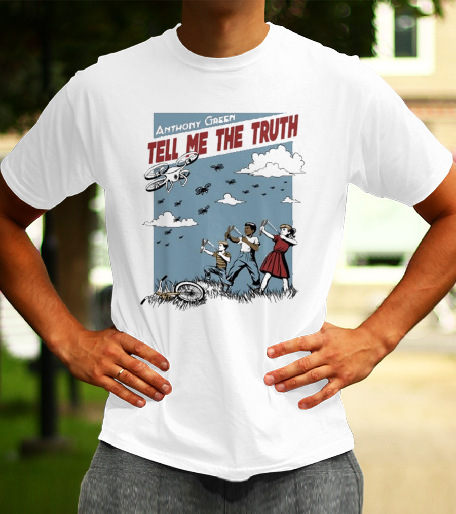 Anthony Green Tell Me The Truth Kids Running From Insects T-Shirt