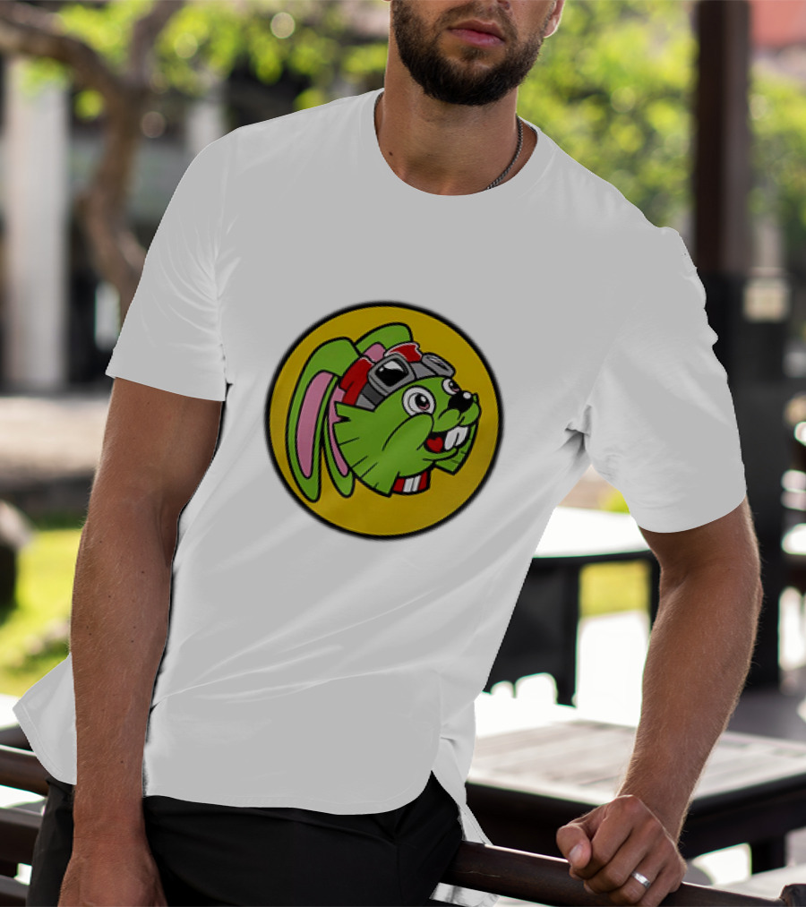 Bucky O’Hare Buc-ee’s Collaboration Featuring Iconic Green Rabbit With Goggles T-Shirt