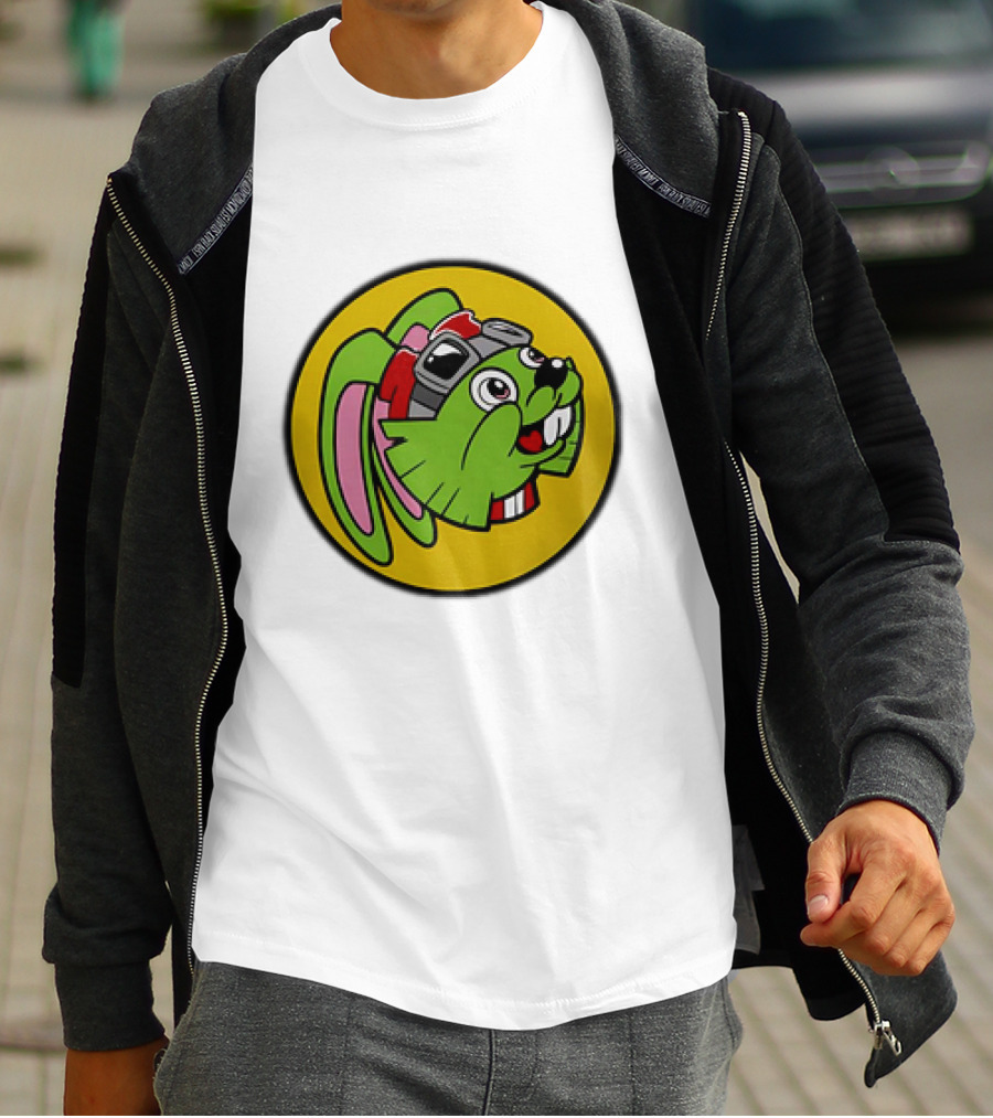 Bucky O’Hare Buc-ee’s Collaboration Featuring Iconic Green Rabbit With Goggles T-Shirt