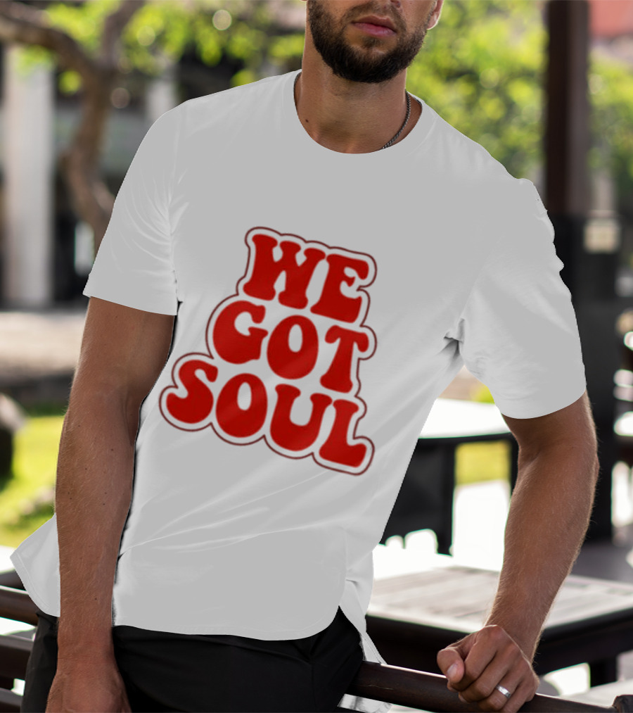 Burna Boy We Got Soul Retro Red Text Style T-Shirt