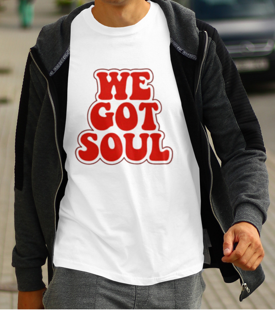 Burna Boy We Got Soul Retro Red Text Style T-Shirt