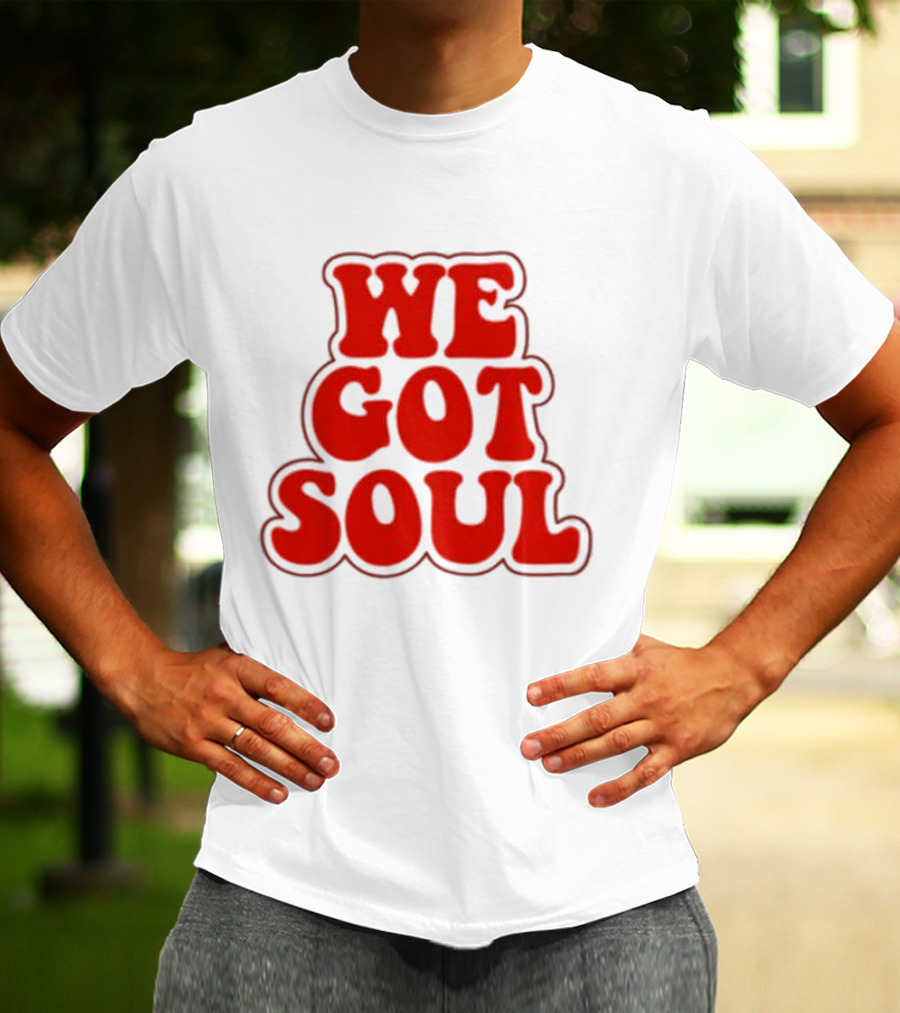 Burna Boy We Got Soul Retro Red Text Style T-Shirt