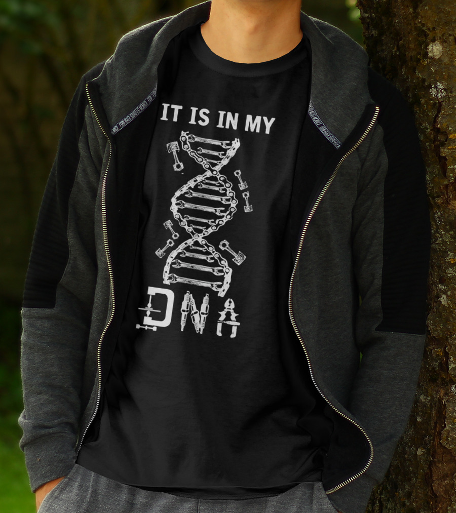 It Is In My DNA Mechanic Automotive Tools Piston Wrench T-Shirt