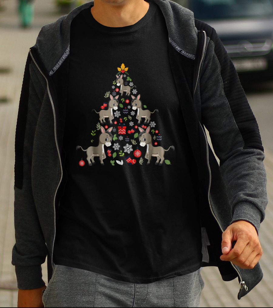 Donkey Ornament Christmas Tree Decor Copy T-Shirt