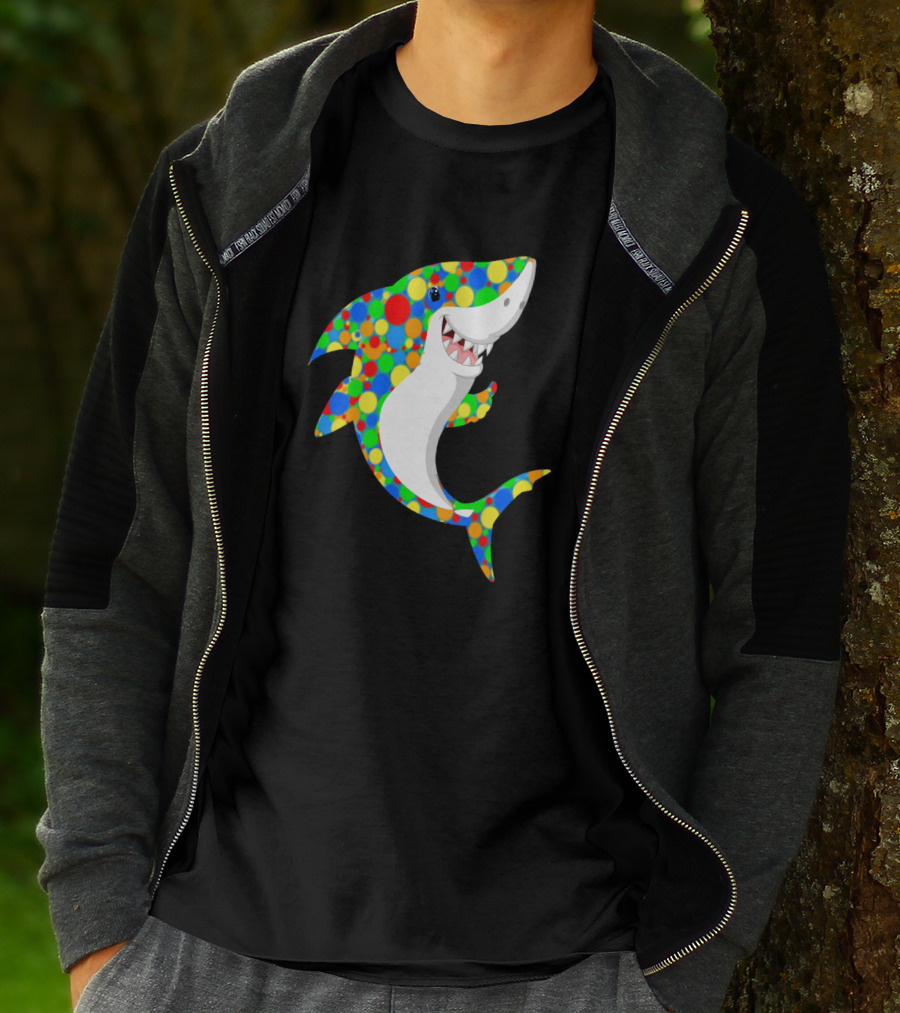 Polka Dot Shark Celebration For International Dot Day T-Shirt
