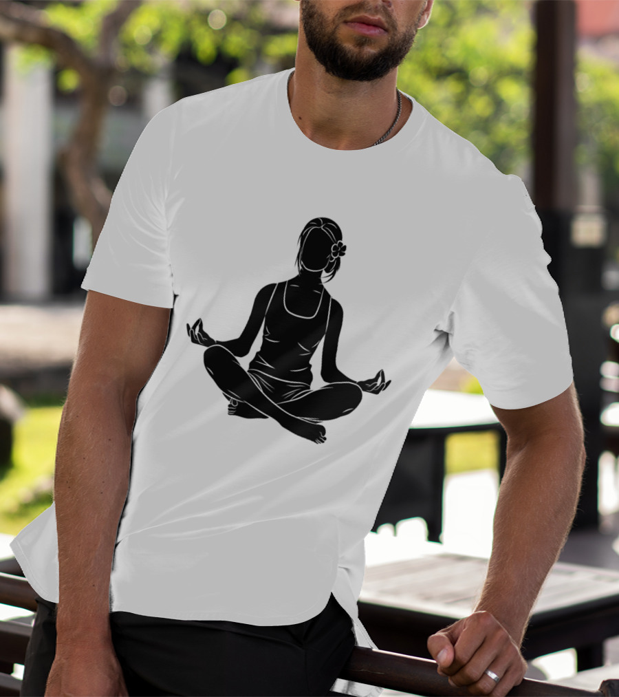Namast'ay Home Get High Weed Yoga Meditation Pose T-Shirt