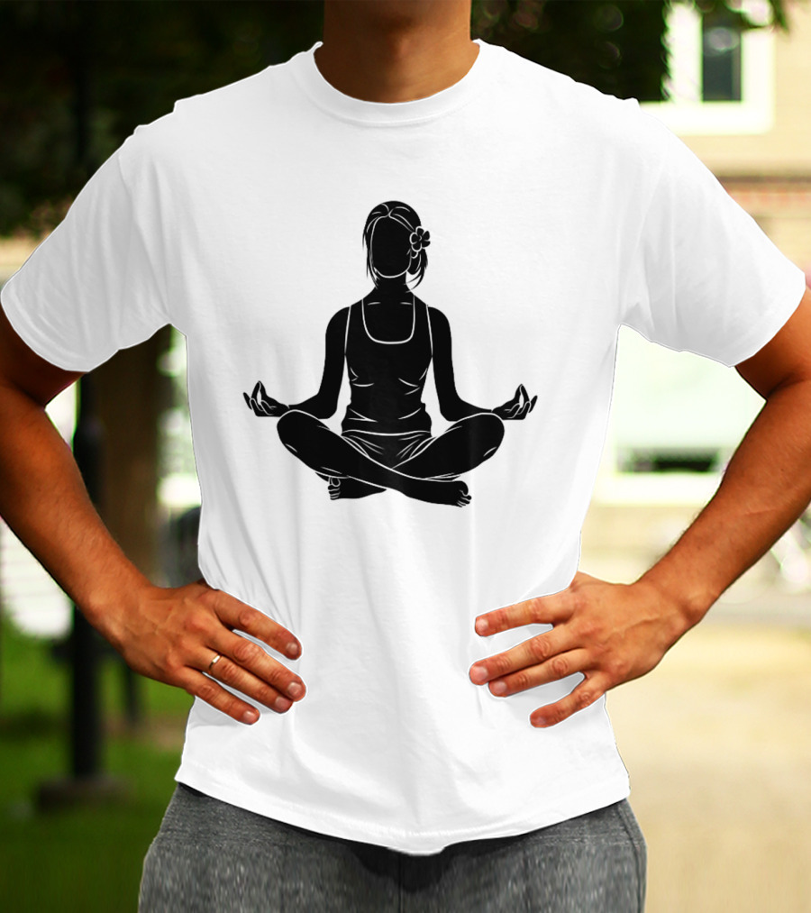 Namast'ay Home Get High Weed Yoga Meditation Pose T-Shirt