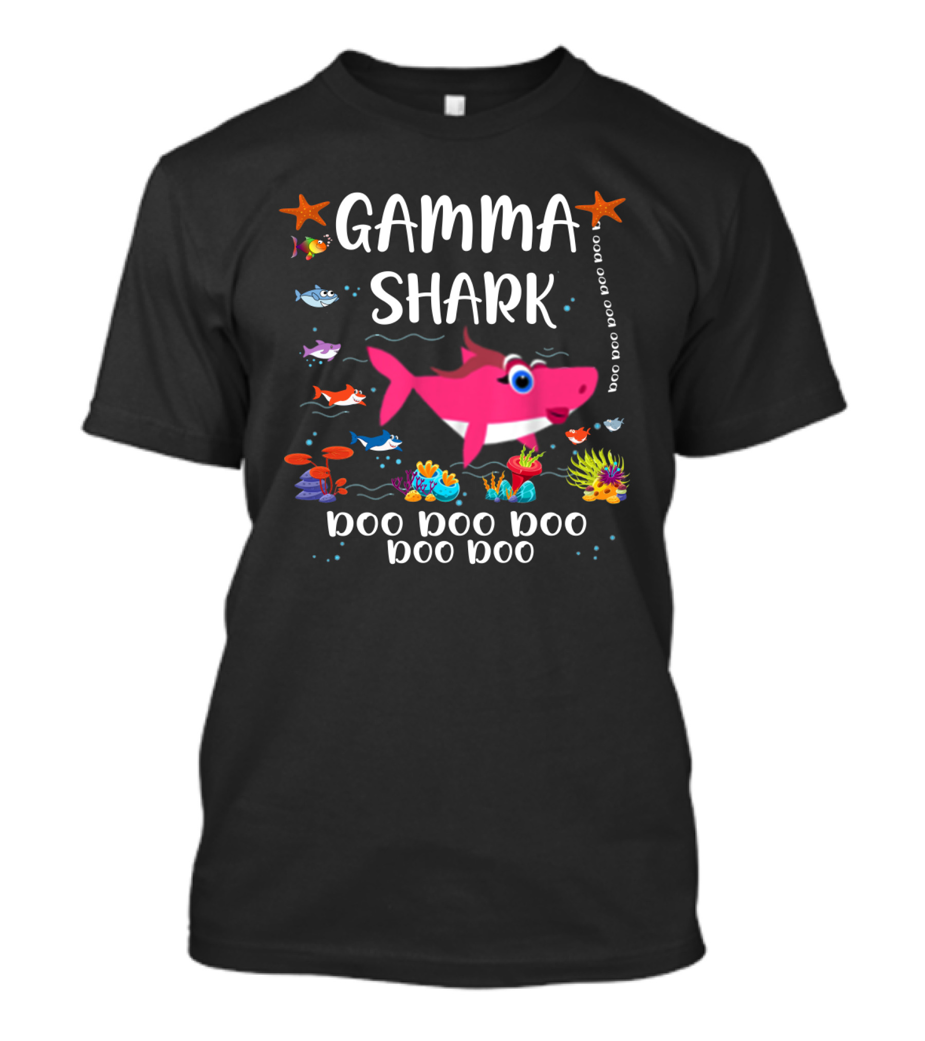 Gamma Shark Doo Doo Doo Doo Starfish Tropical Ocean T-Shirt
