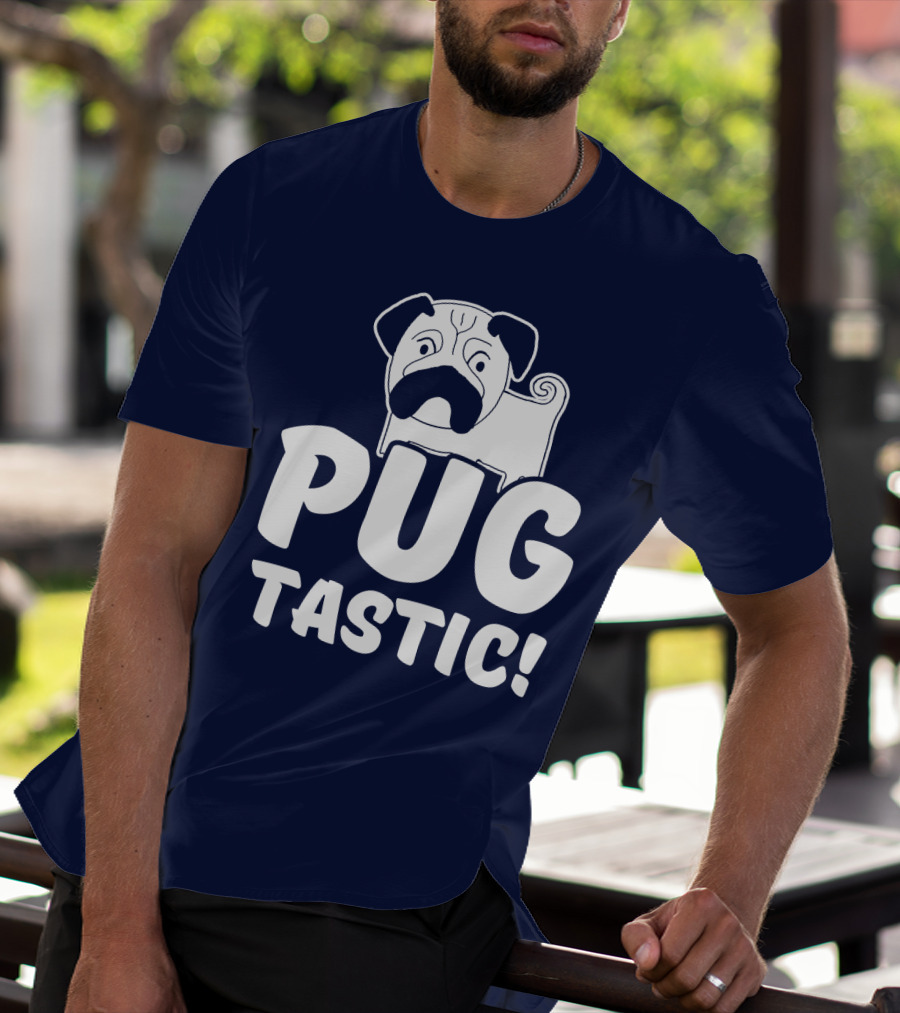 Pug Tastic Bold Cartoon Dog T-Shirt