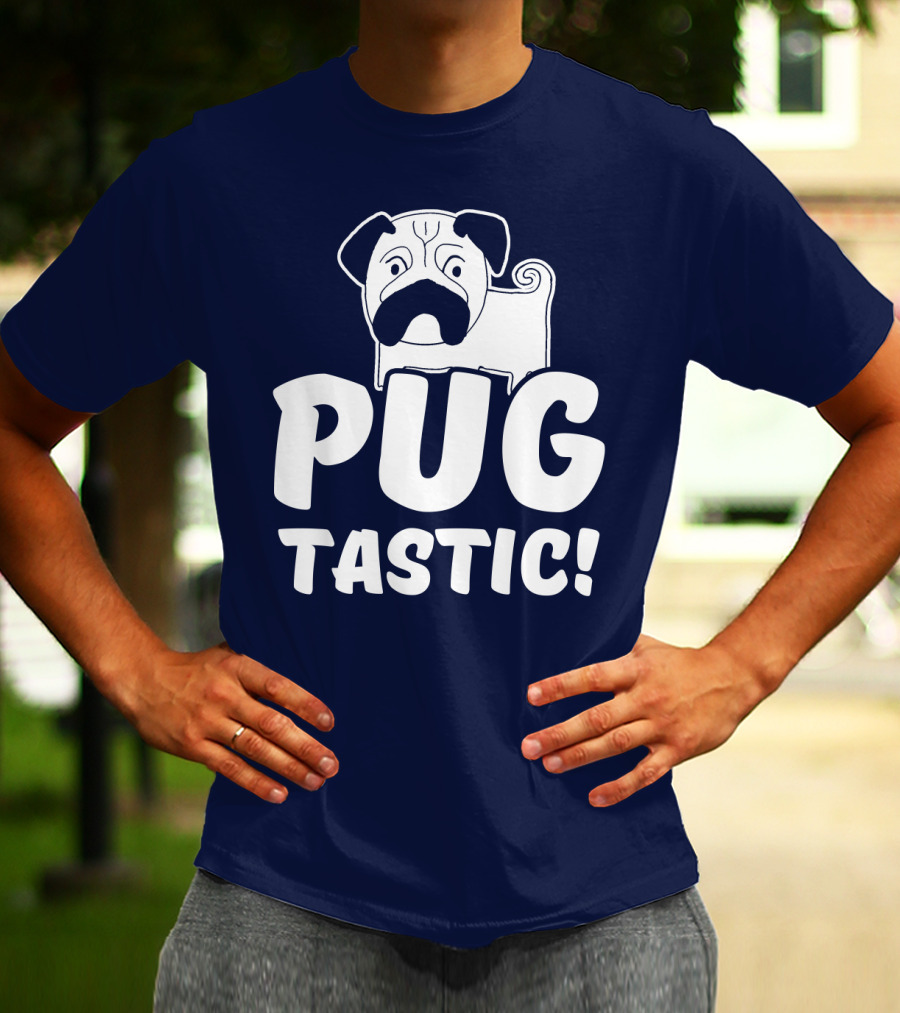 Pug Tastic Bold Cartoon Dog T-Shirt