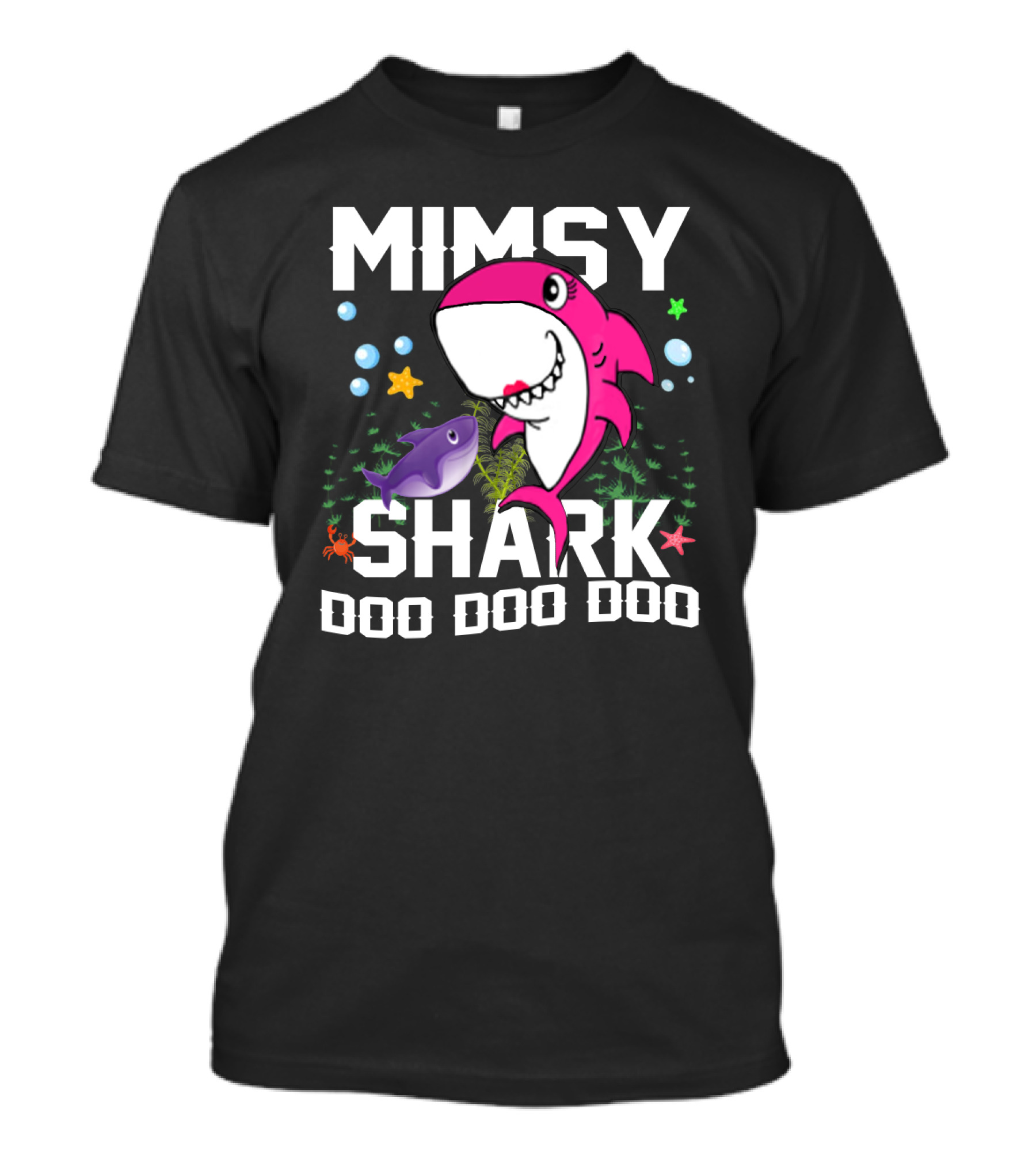 Mimsy Shark Doo Doo Doo Grandpa Mommy Daddy Funny T-Shirt