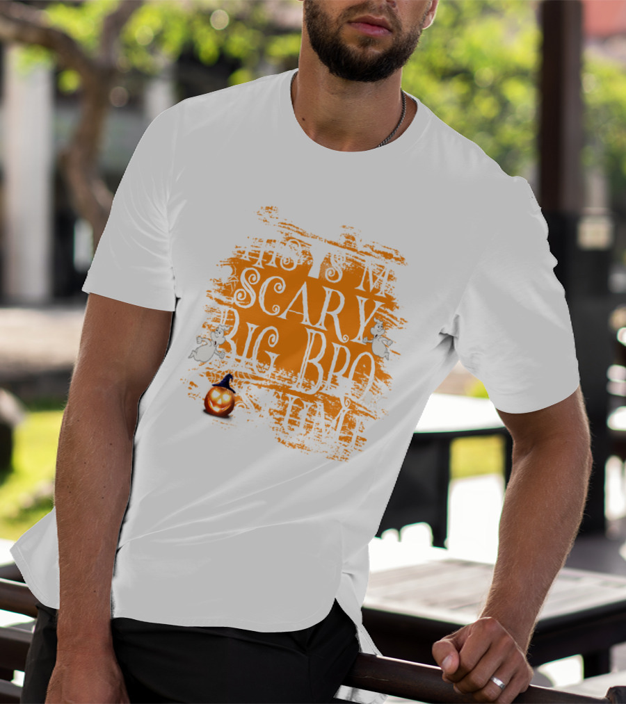This Is My Scary Big Bro Costume Ghost Pumpkin Orange T-Shirt
