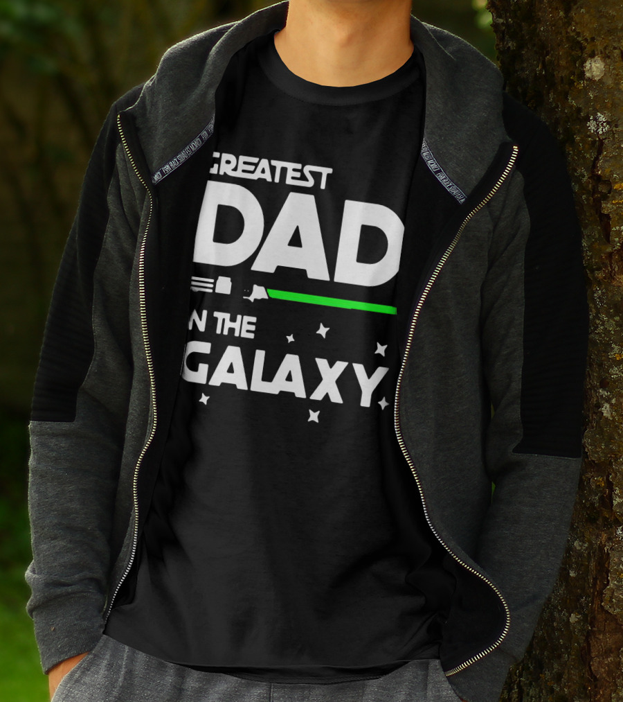 Greatest Dad In The Galaxy Lightsaber T-Shirt