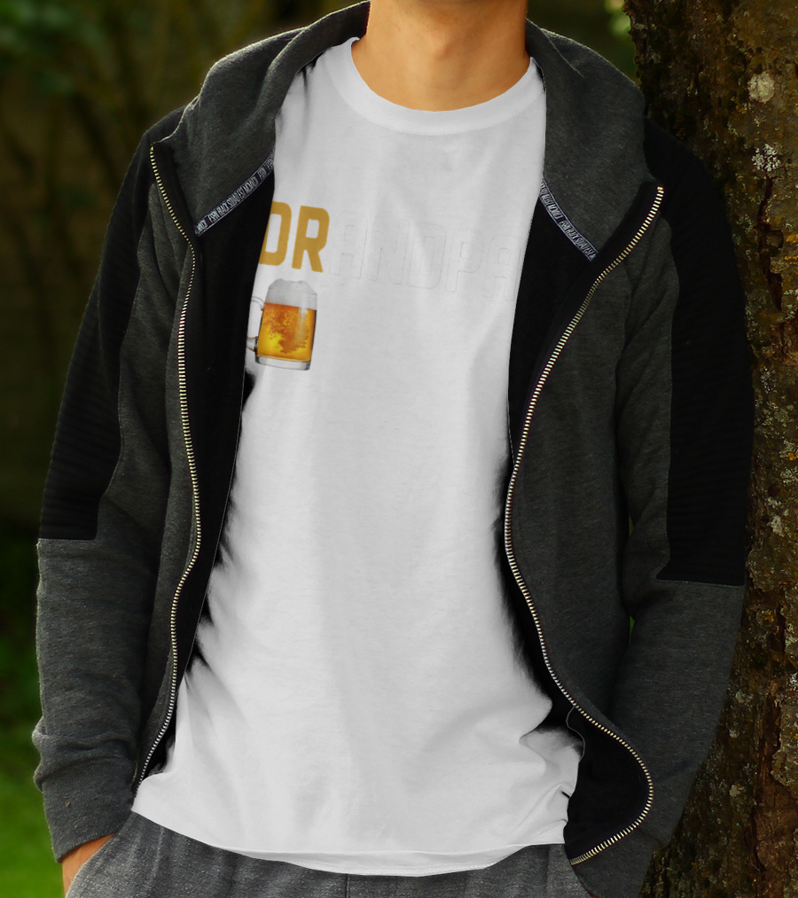 Grandpa Beer Mug DRANDPA Like A Normal Grandpa Only Drinker T-Shirt