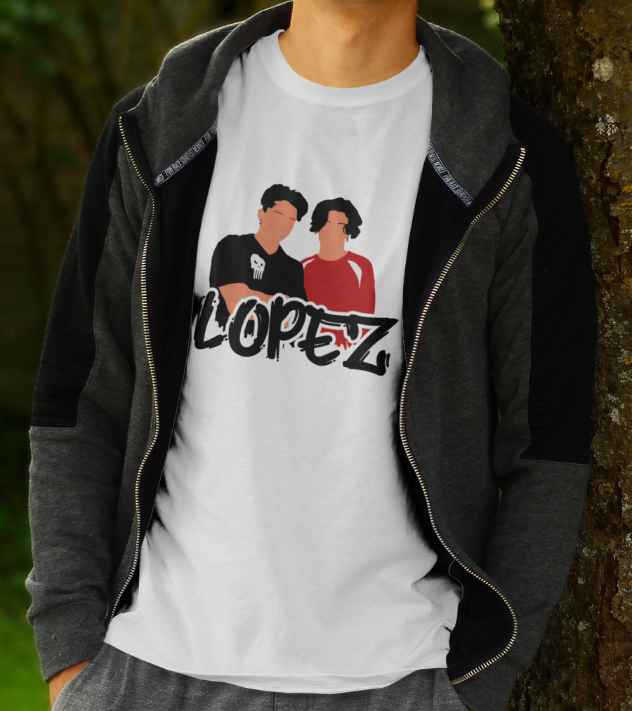 LOPEZ Punisher Skull Duo T-Shirt