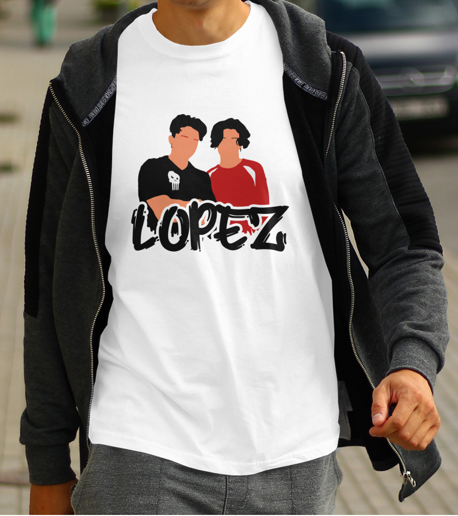 LOPEZ Punisher Skull Duo T-Shirt