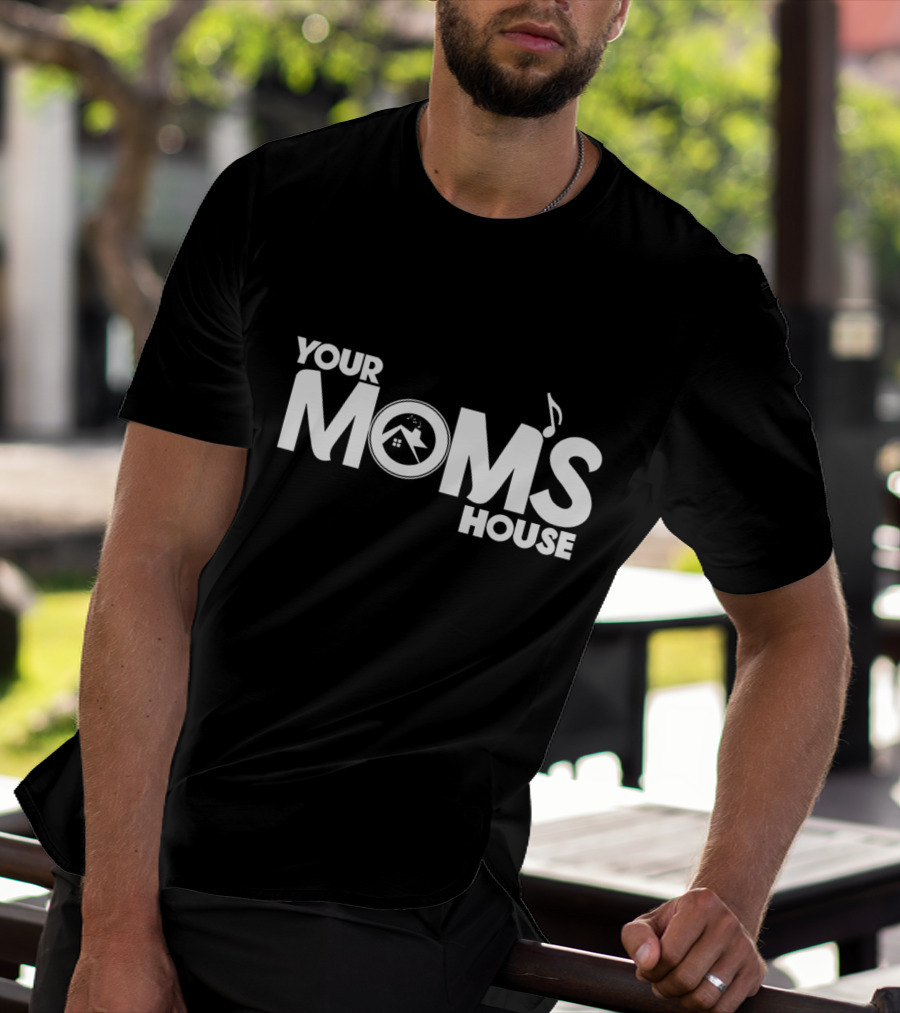YOUR MOMS HOUSE Music And Home Symbol Collection T-Shirt
