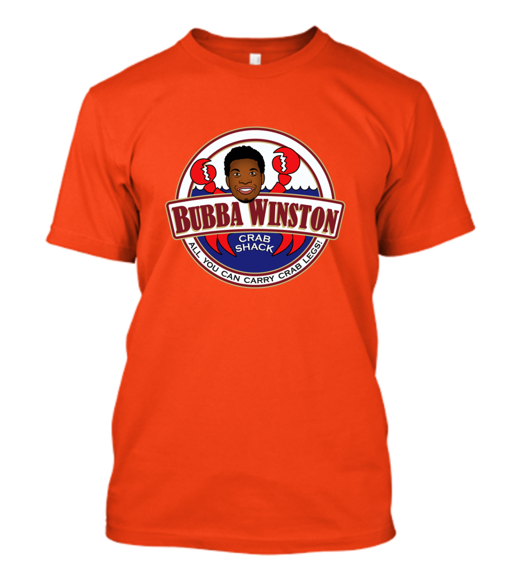 Bubba Winston Crab Shack All You Can Carry Crab Legs T-Shirt