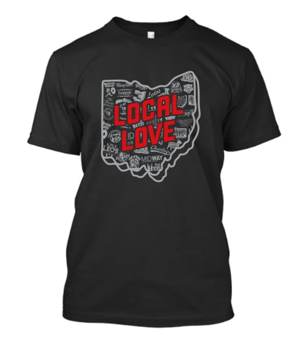 Local Love Ohio Iconic Places And Brands T-Shirt