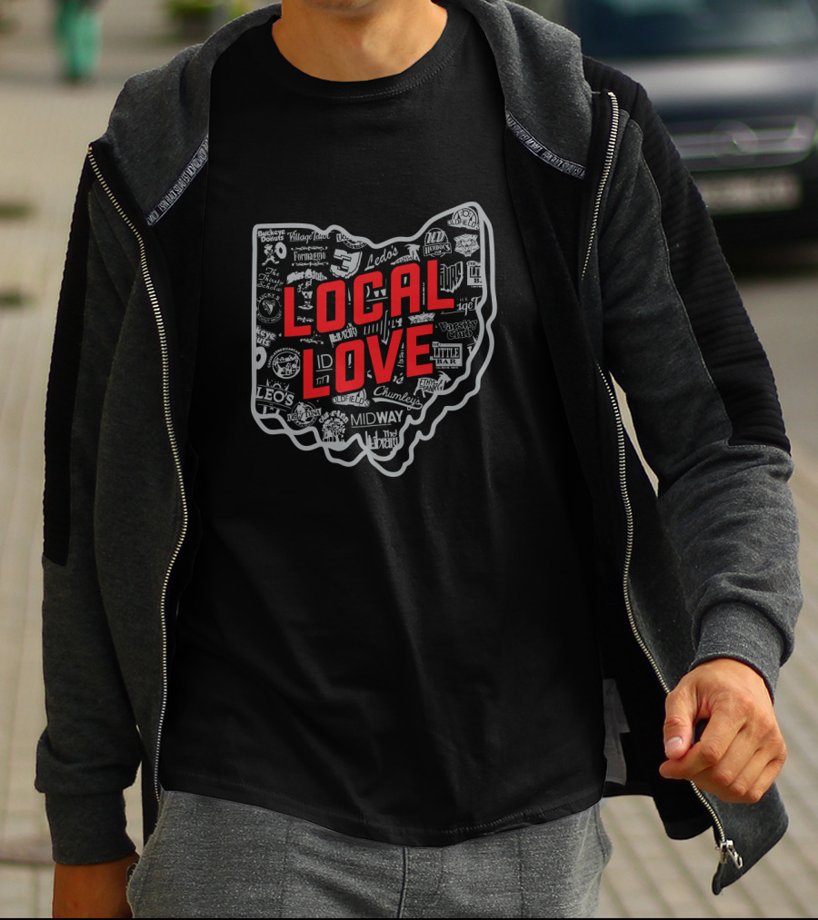 Local Love Ohio Iconic Places And Brands T-Shirt