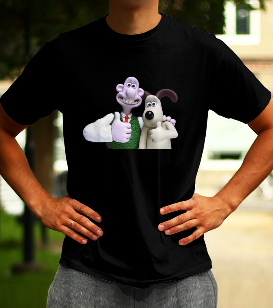 Wallace And Gromit Thumbs Up Duo T-Shirt
