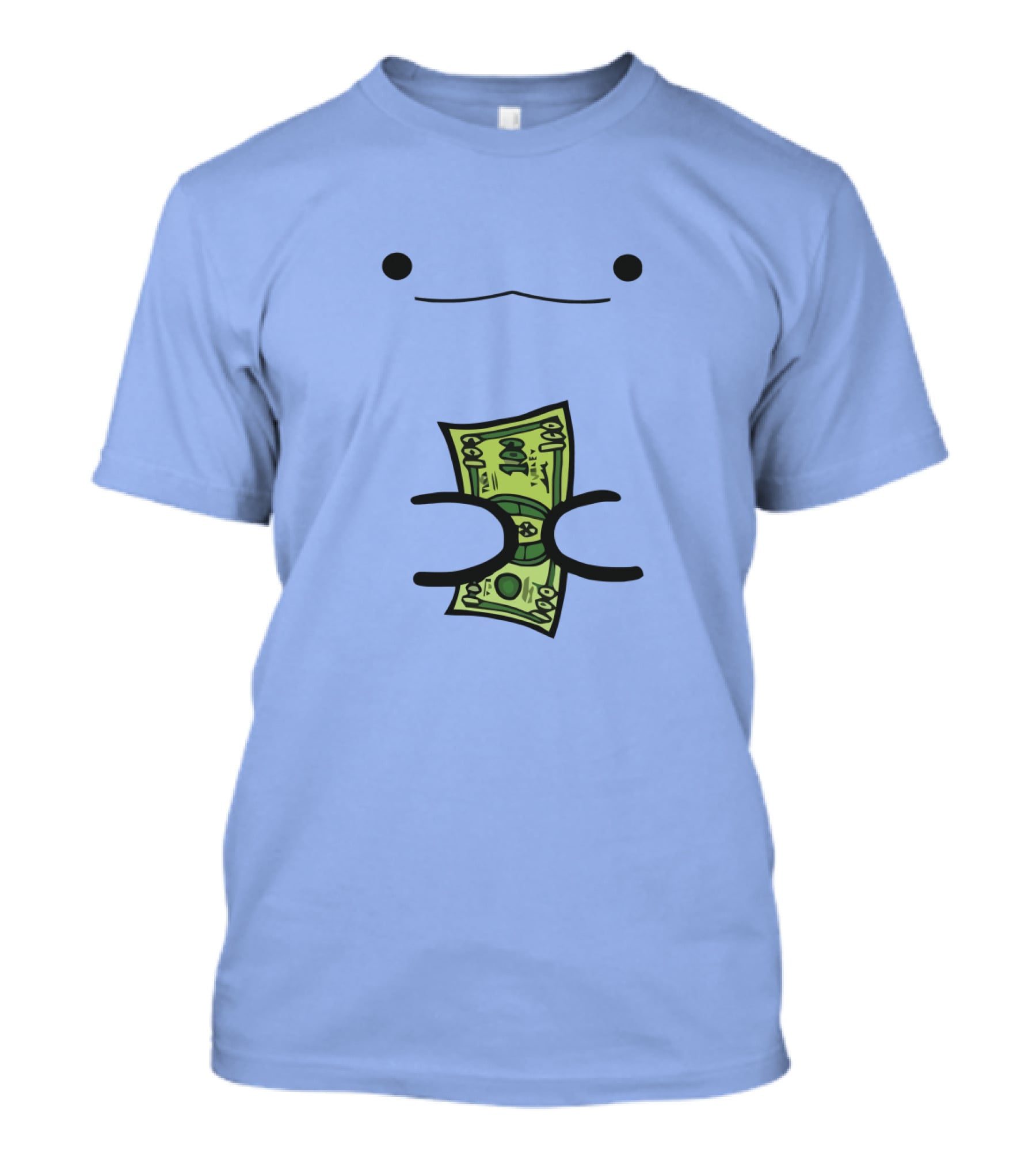 Turkey By ZHC Smiling Cartoon Creature Holding Money T-Shirt