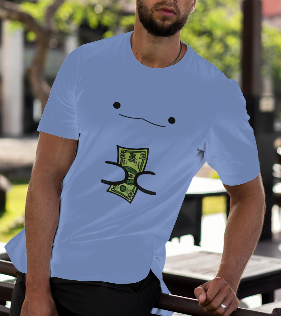 Turkey By ZHC Smiling Cartoon Creature Holding Money T-Shirt