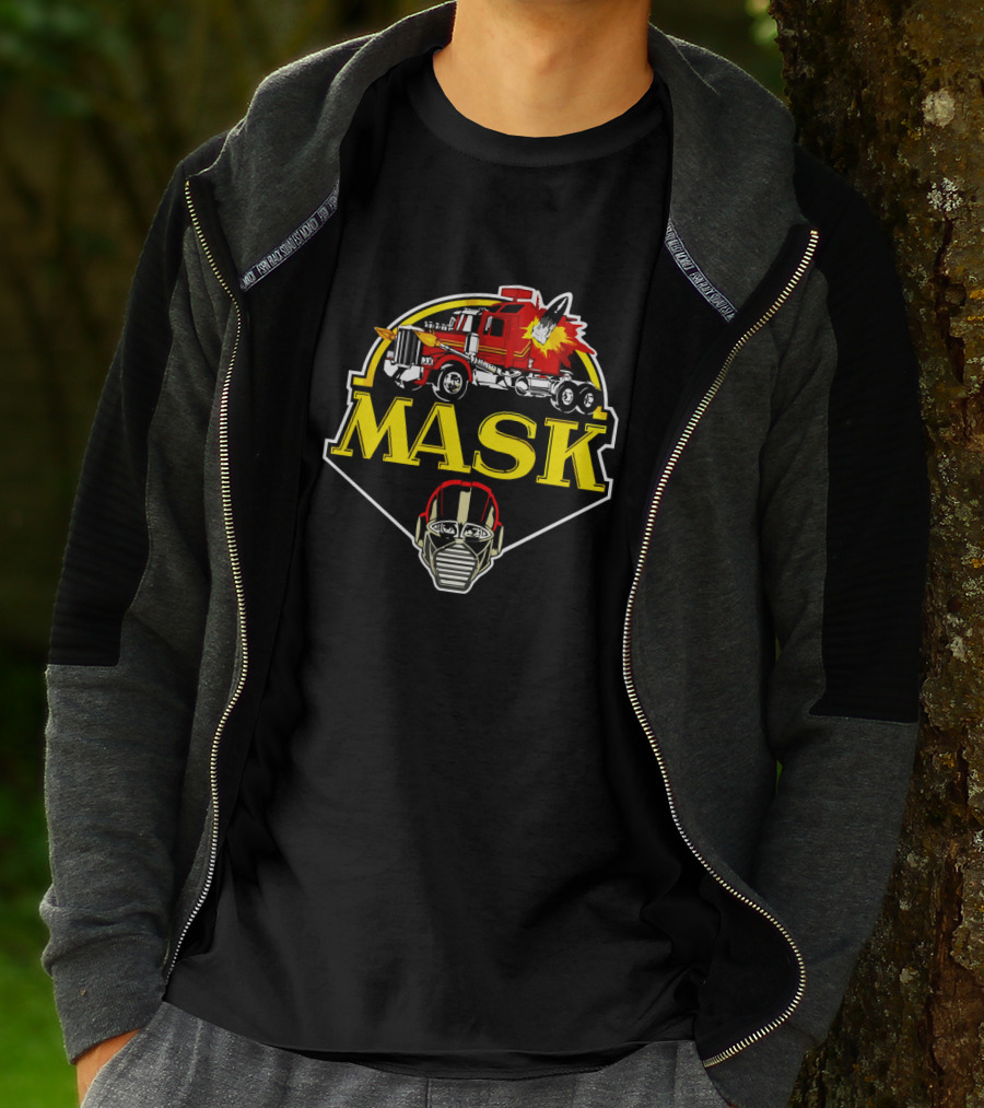 MASK Truck Explosion Face Mask T-Shirt