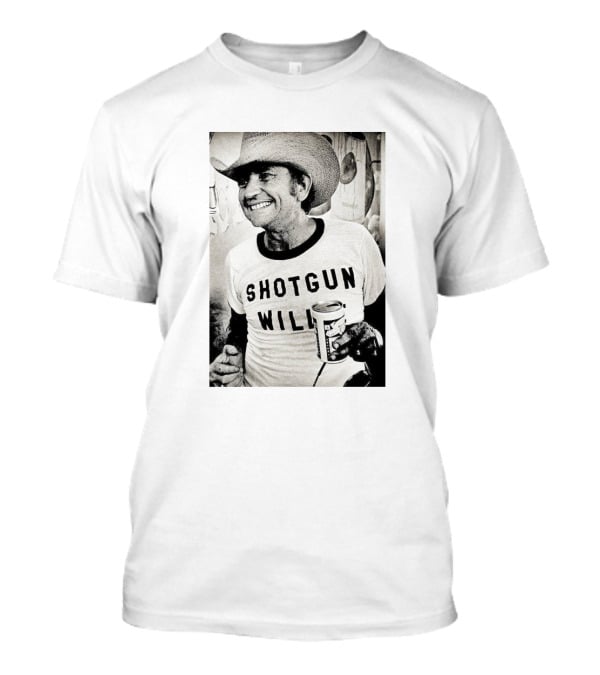 Shotgun Willie Cowboy Hat Beer Can Vintage Look T-Shirt
