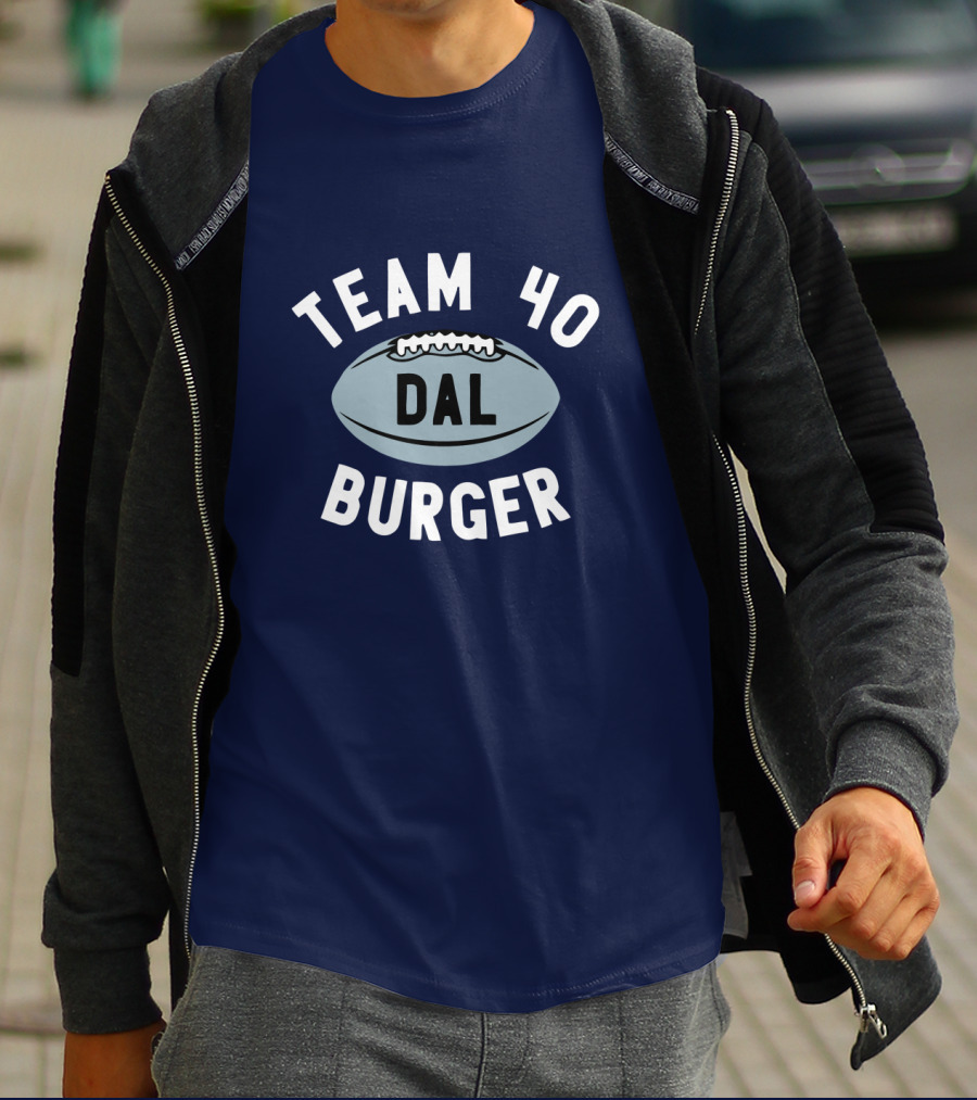 Team 40 Burger DAL Football T-Shirt