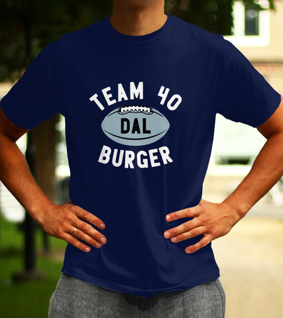 Team 40 Burger DAL Football T-Shirt