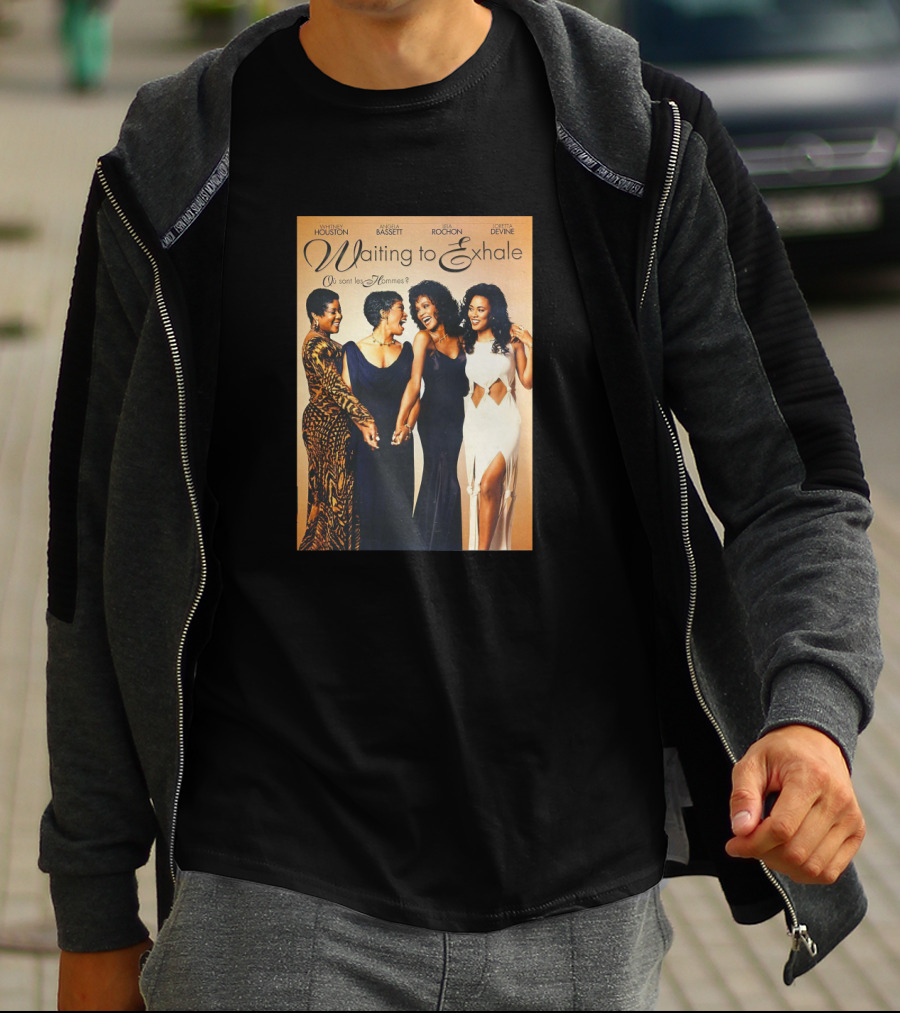 Whitney Houston Angela Bassett Lela Rochon Loretta Devine Waiting To Exhale Où Sont Les Hommes? T-Shirt