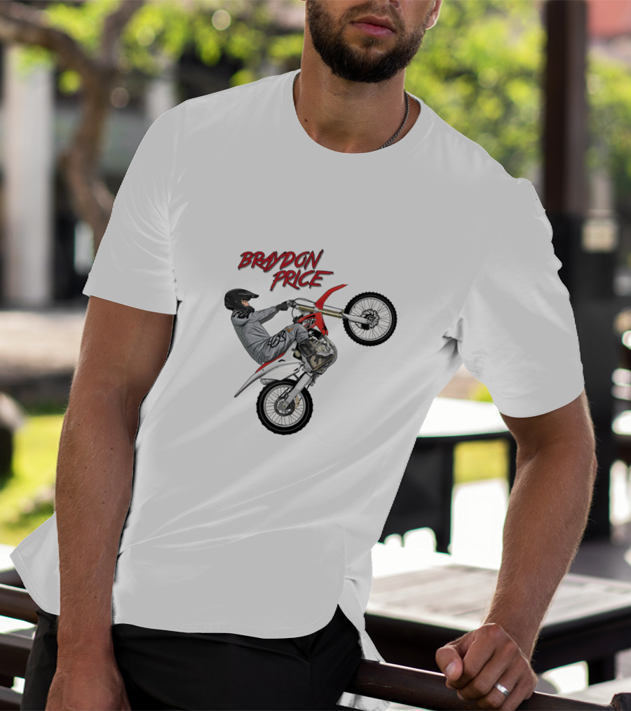 Braydon Price Motocross Stunt Rider Wheelie Bike T-Shirt