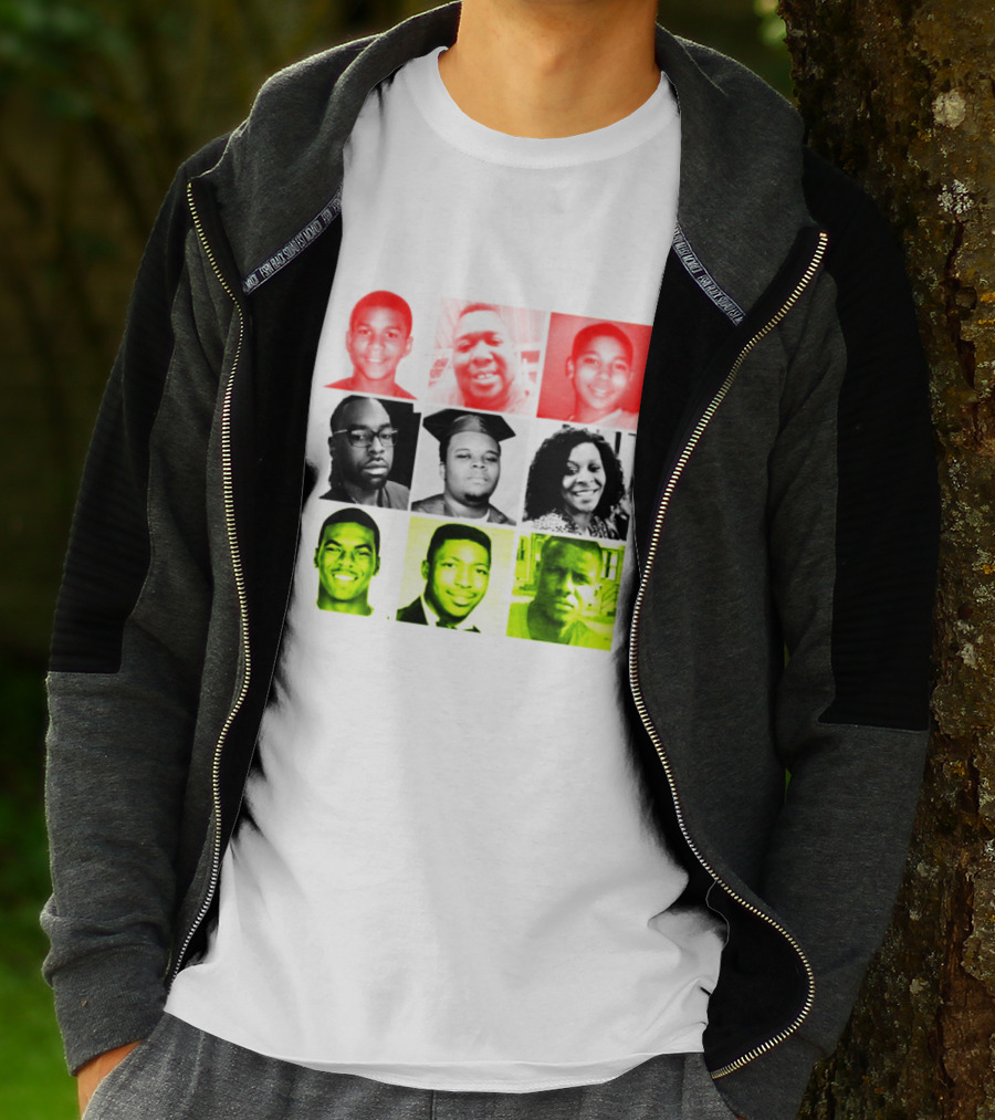 Black Victims Of Police Brutality Remembered In Powerful Collage T-Shirt