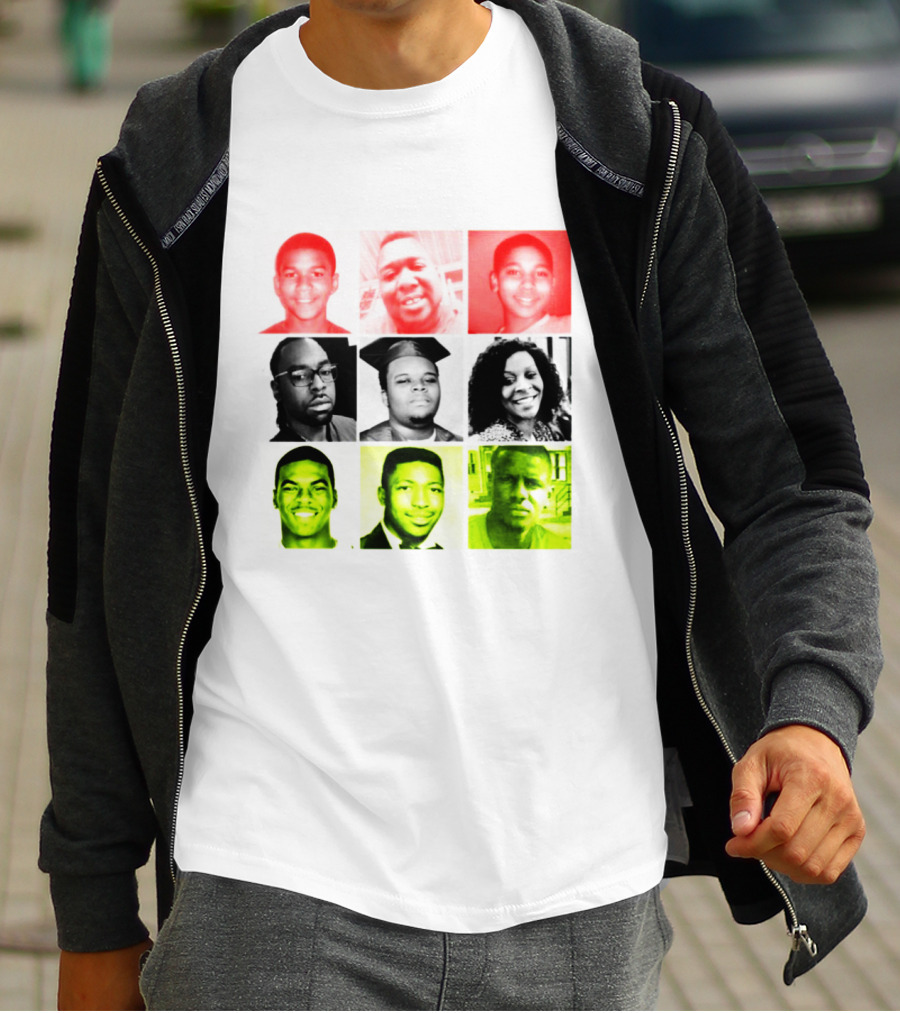 Black Victims Of Police Brutality Remembered In Powerful Collage T-Shirt