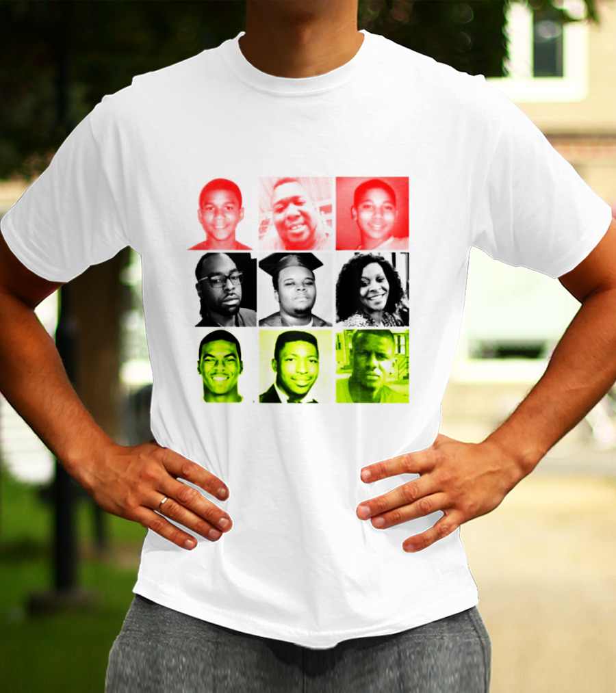 Black Victims Of Police Brutality Remembered In Powerful Collage T-Shirt