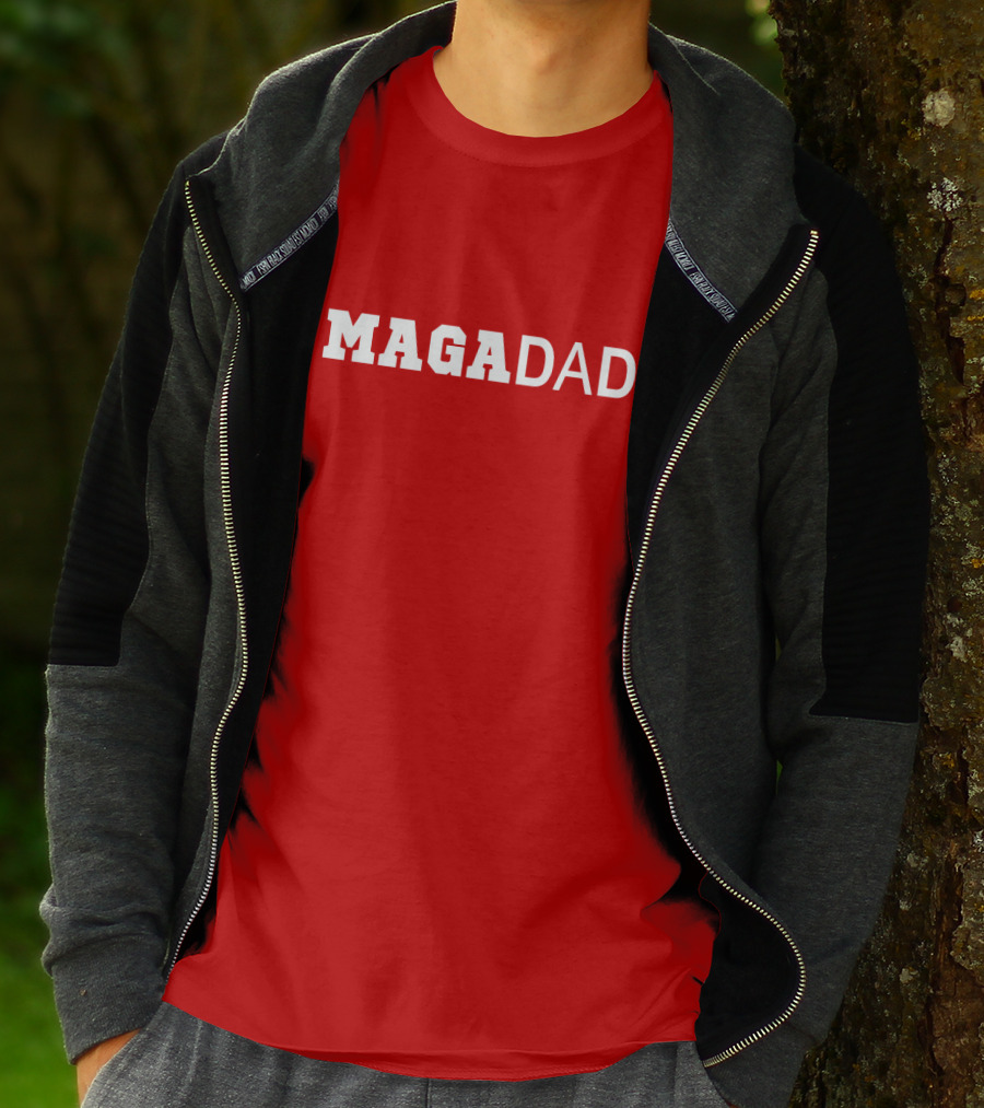 MAGA Dad Bold Red T-Shirt