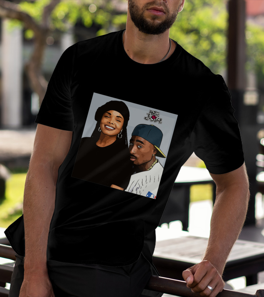 Poetic Justice Janet Jackson Tupac Shakur Baseball Cap MLB T-Shirt
