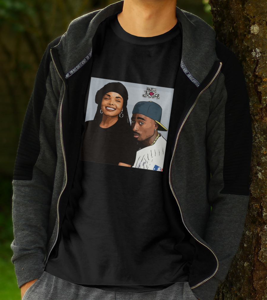 Poetic Justice Janet Jackson Tupac Shakur Baseball Cap MLB T-Shirt