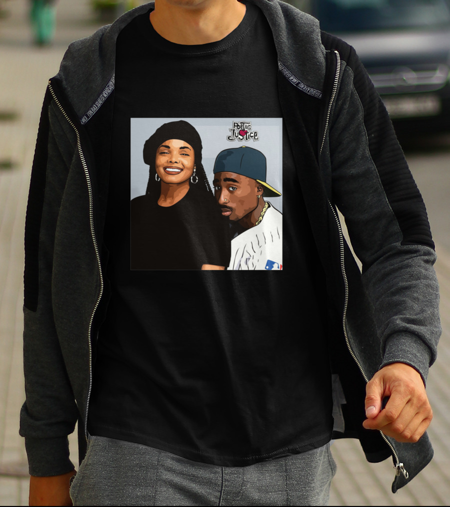 Poetic Justice Janet Jackson Tupac Shakur Baseball Cap MLB T-Shirt