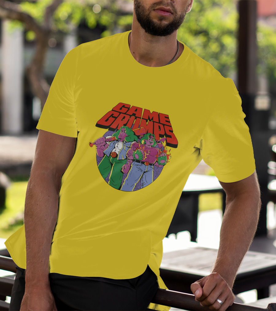 Game Grumps Retro Beat 'Em Up Characters Fiery Brawlers T-Shirt