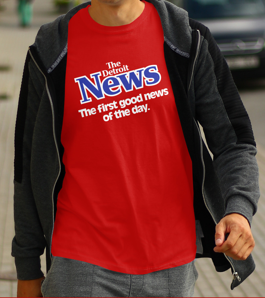 The Detroit News The First Good News Of The Day Vintage Shirrt T-Shirt