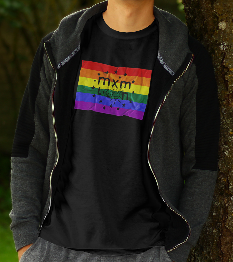 Mxmtoon Merch Rainbow Flag With Sun And Stars T-Shirt