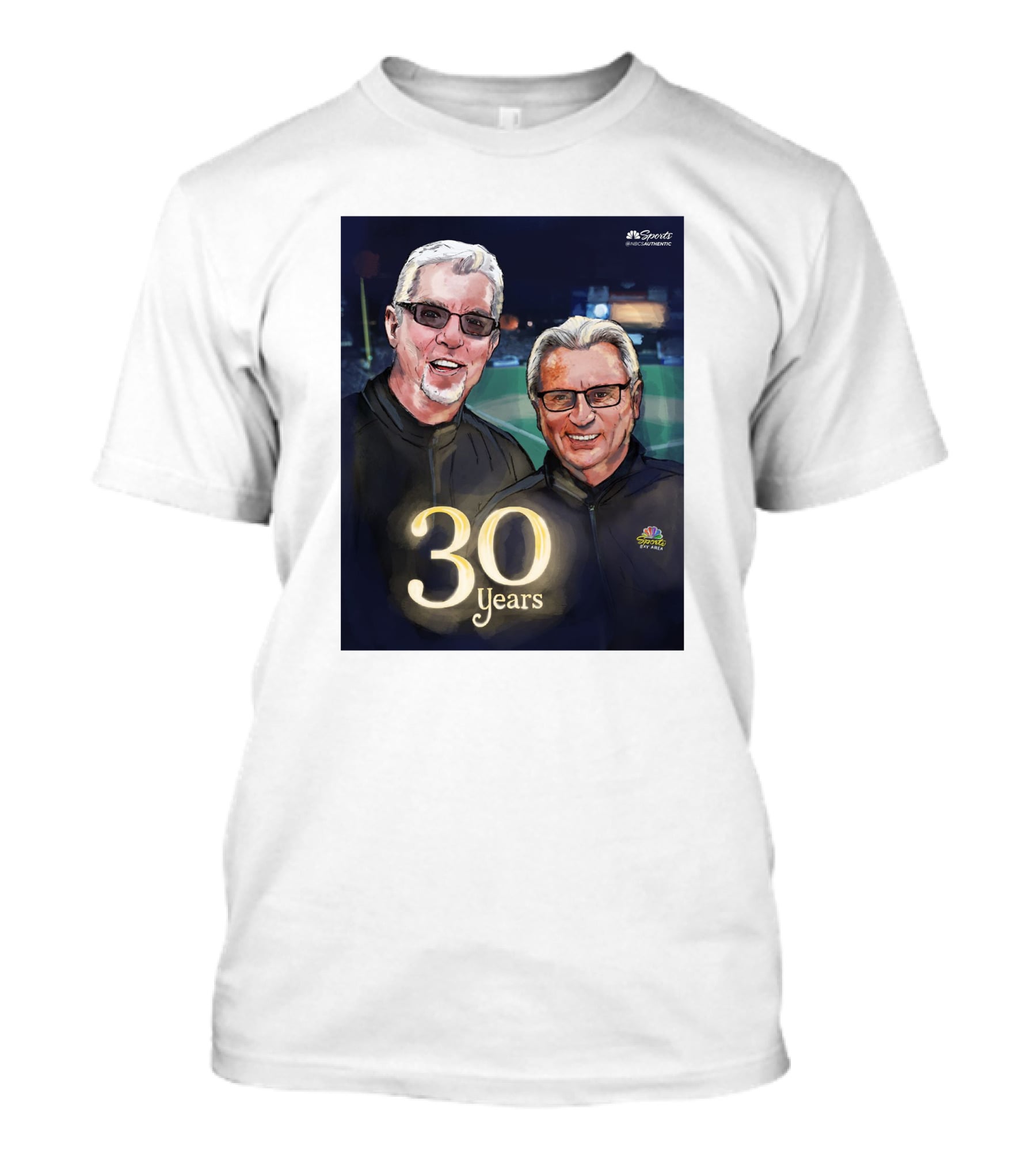 Kruk And Kuip 30 Years NBC Sports Giants Celebrating Broadcasting Legends T-Shirt