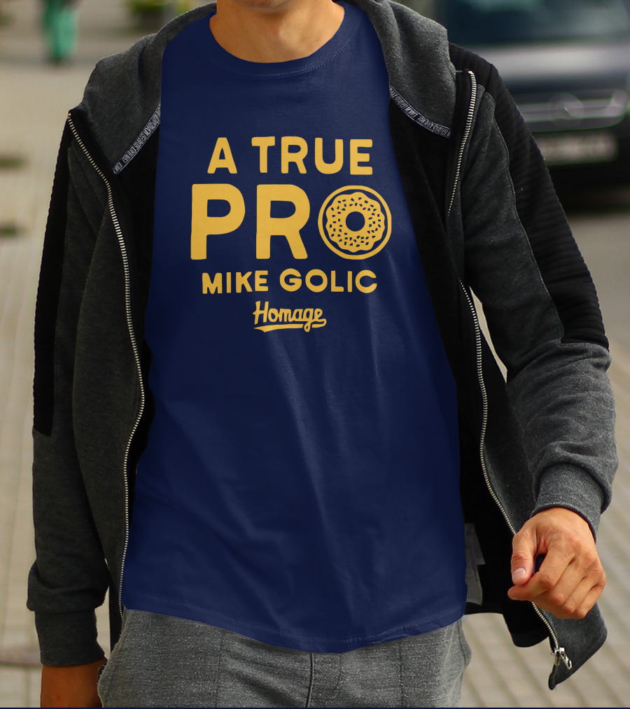 A True Pro Mike Golic Homage Donut T-Shirt