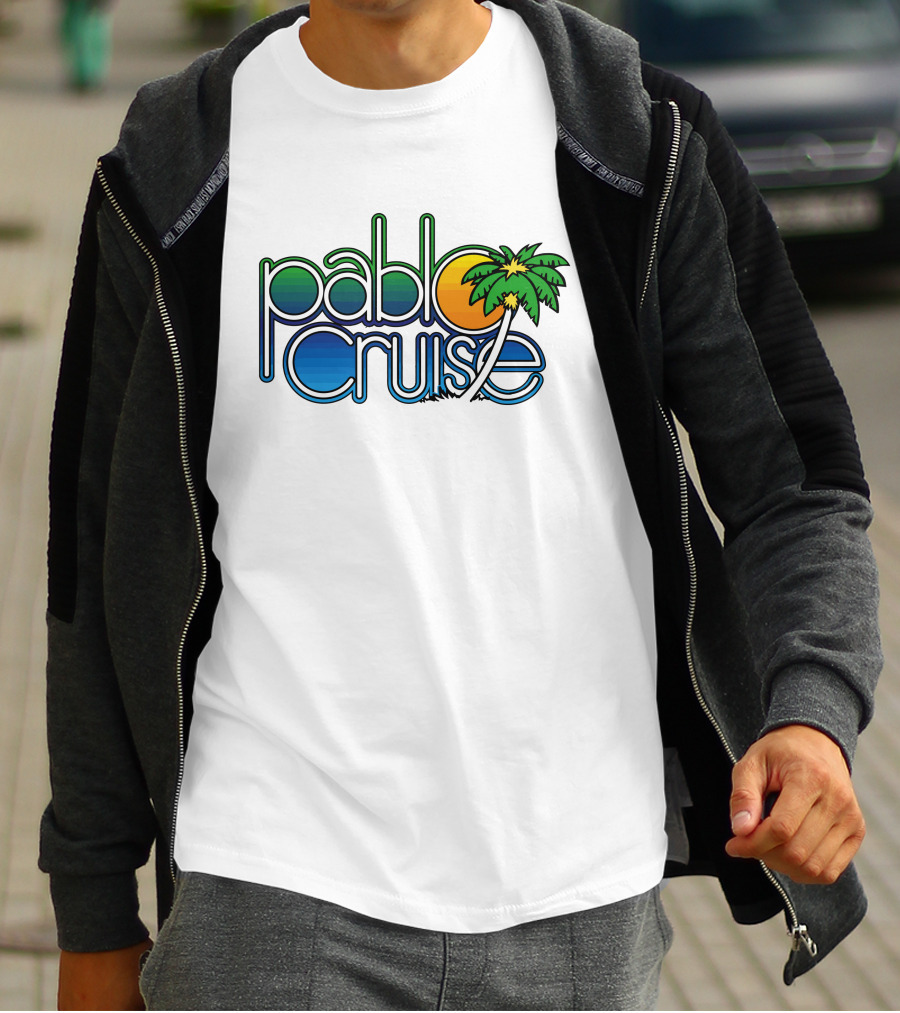 Pablo Cruise Logo Palm Tree Sun T-Shirt